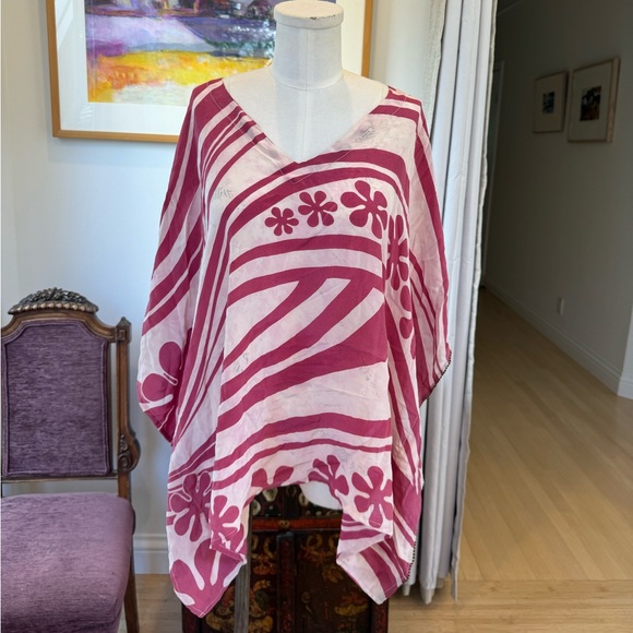 Sun Child Silk Caftan Shirt - Picture 1 of 7